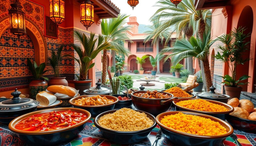 Cuisine marocaine traditionnelle à Marrakech