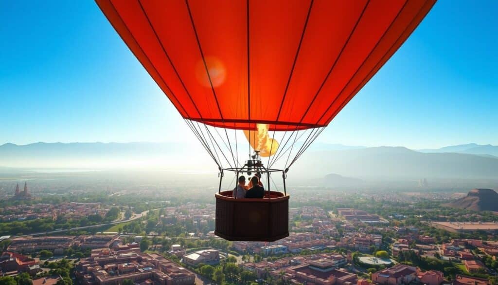 Montgolfière au-dessus de Marrakech